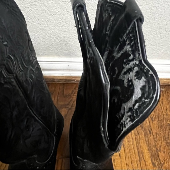 Justin Black Western Women's Boots Size 7C - Picture 8 of 12